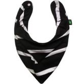 Babador Bandana Ltr Preto com Cinza